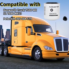 FLTRUCKTOP 1843659PE Coolant Spin-On Oil Filter fits for Paccar Engine Compatible with Kenworth Truck T680 MX11 T880 MX13 Compatible with Peterbilt 365 384 579 DBC4785 24083 1843659