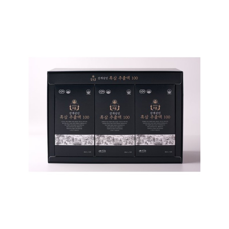 Ganggaesangin 흑삼추출액100(80mlx30포) Black Ginseng Extract 100 (80ml x 30 packets)