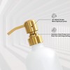 Prus Waso Gold Soap Dispenser Set, Glass Soap Dispenser with