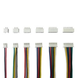 2.54mm XH Connector Socket Kit - Pre-Crimped Cables, 2/3/4/5/6/7-Pin Housing, Male & Female Connectors, Compatible with JST-XH Connector Standards