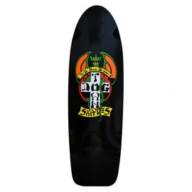 Dogtown Old School Skateboard Deck OG Red Dog 70's Classic Black 9" x 30" with Grip