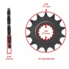 Caltric Drive Chain & Sprockets Kit for Yamaha YFZ450R YFZ450X