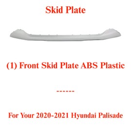 US AUTO PARTS PLUS New Front Skid Plate ABS Plastic Direct Replacement For Hyundai Palisade 2020-2021 86577S8000 HY1095109