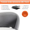 Ynei ABS Carbon Fiber Side View Mirror Cap Shell Parts