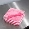 AutoFiber Double Flip Rinseless Wash Microfiber Towel Pink | 3