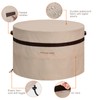 PATIOASIS 32 inch Outdoor Fireplace Cover - Waterproof, UV-Resistant Round
