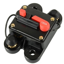 ZOOKOTO 150 Amp Circuit Breaker Trolling Motor Auto Car Marine Boat Bike Stereo Audio Terminal Inline Fuse Inverter with Manual Reset 12V-24V DC