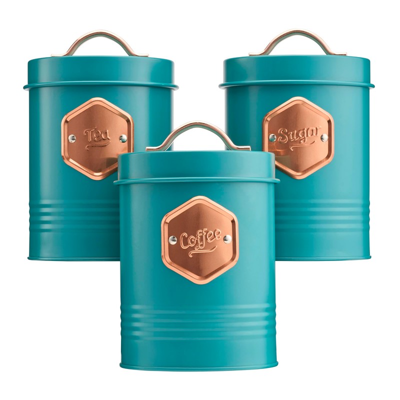 Cooks Professional 3 Piece Storage Canister Set | Labelled Containers