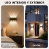 Aplique de Pared LED 800LM 3000K IP65, 4 Pack