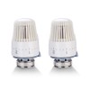 2PCS Thermostatic Radiator Valve Replacement Head Only for Heat Dissipation