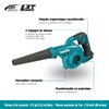 Makita DUB185Z Cordless Handheld Leaf Blower Powered by 18V LXT