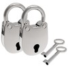 SDTC Tech 2pcs Mini Antique Padlock Retro Vintage Style Bear