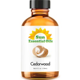 Sun Essential Oils 4oz - Cedarwood Essential Oil - 4 Fluid Ounces