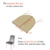 18x18 Inch Chair Cushions for Dining with Tie Washable Cover,Set