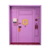 Wooden Purple Door Keychain Holder Hooks Storage Wall Hanger Shelf