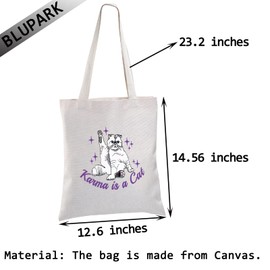 Album Inspired Shopping Bag Cat Lover Shoulder Bag Singer Merchandise Gift Singer Inspired Tote Bag For Fans (A Cat)