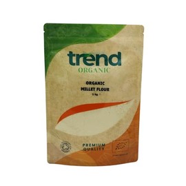 Trend Organic Millet Flour, A Nutrient-Rich Alternative to Wheat Flour for Healthy Baking Delights - Certified Organic, Sustainably Sourced, Vegan, Non-GMO, No Additives No Preservatives, Raw, 1kg