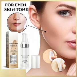 Color Changing Foundation& Color Changing Mature Skin Foundations, Moisturizing Liquid Foundation Makeup Base, Face Cover Concealer Cream, Warm Skin Tone Foundations Full Coverage SPF15