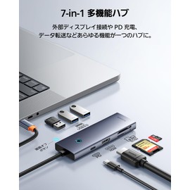 Baseus USB-C Hub 7-IN-1 4K 60Hz HDMI Hub USB 3.0 5Gbps High Speed Transfer