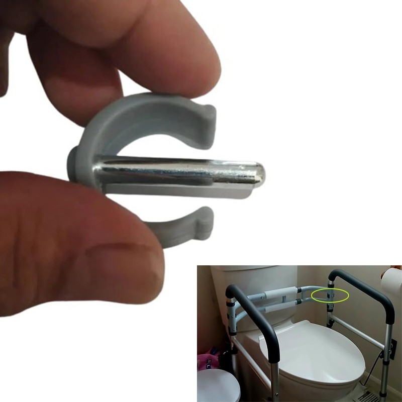 DraCra 6 Pack Toilet Safety Rail Locking Clips Replacement Pin