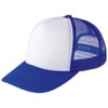 T Shirts.st Hat, Plain, Mesh, Cap, royal blue/wht