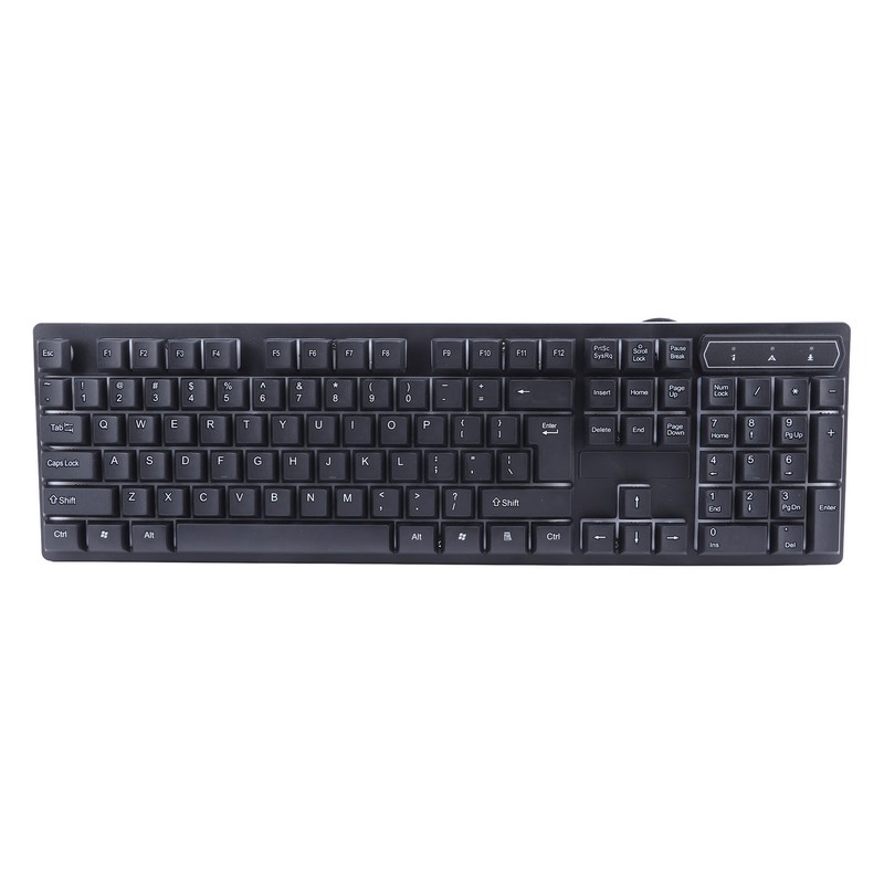 Keyboard Colorful Light Stable 104keys Suspended Keycap Wired Mechanical Gaming
