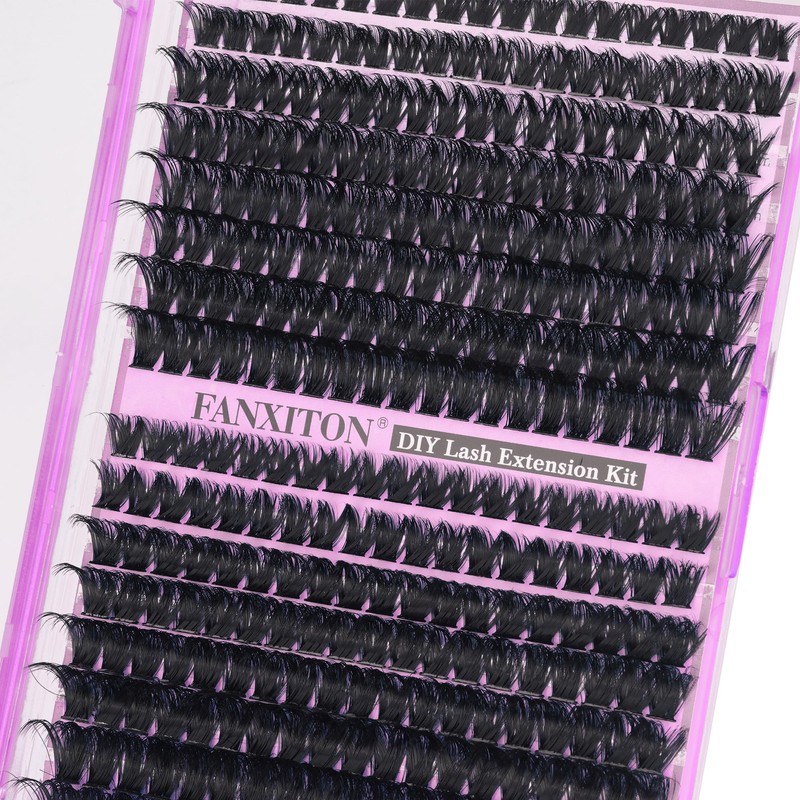 DIY Lash Extension Kit Volume Thick Lash Clusters 80D+100D 320