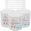 HOMEFOX Cotton Swabs Precision Pointed - 600 Count Pointy Organic