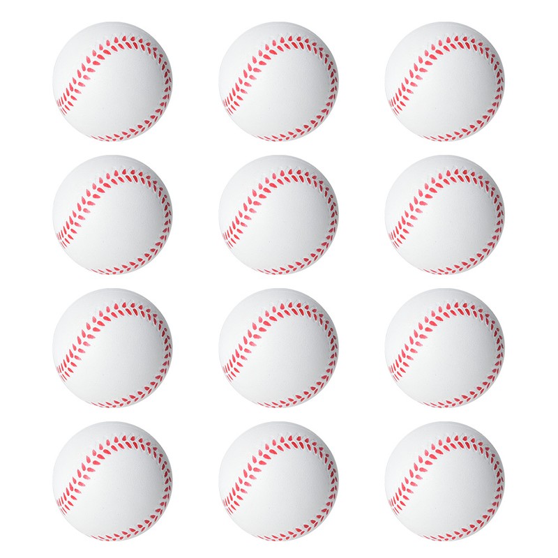 12PCS 6.3CM Children Playground Full Core Soft EVA Elastic Ball
