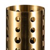 HAOHIZE Gold Stainless Steel Utensil Holder, 3.9 x 5.9in Multifunctional