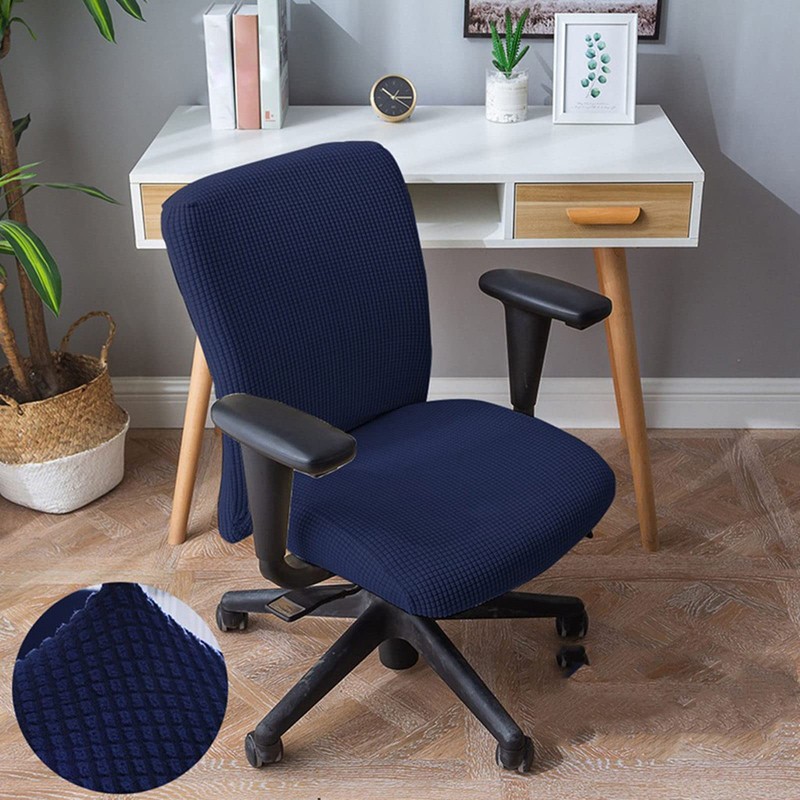 Fenteer Stretch Office Covers Seat Cover Slipcover Desk Seat Cushion