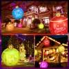 Hysagtek 60 cm Illuminated Inflatable Christmas Ball with Ground Spikes