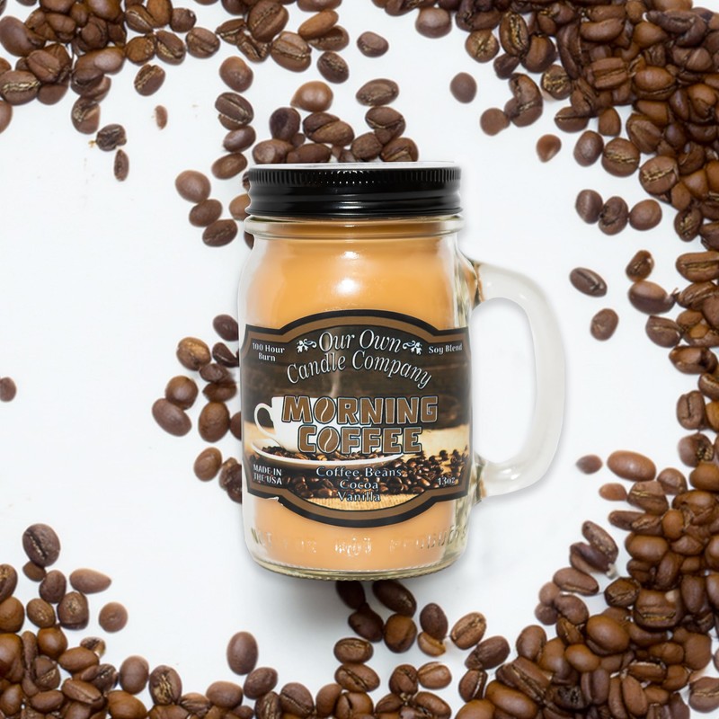 Our Own Candle Company, Morning Coffee Scented Mason Jar Candle,