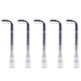 DollaTek 5pcs L-type socket mini wrench double-head perforated for 6mm nozzle MK8