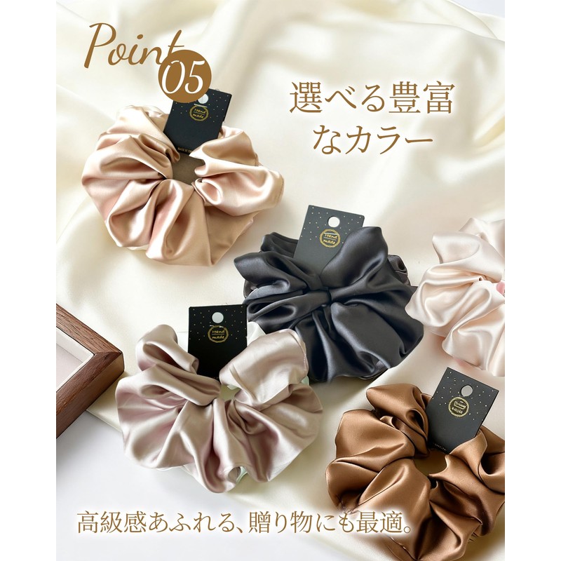 Hair Elastic, 100% Natural Silk, Hair Elastic, For Adults, Gentle