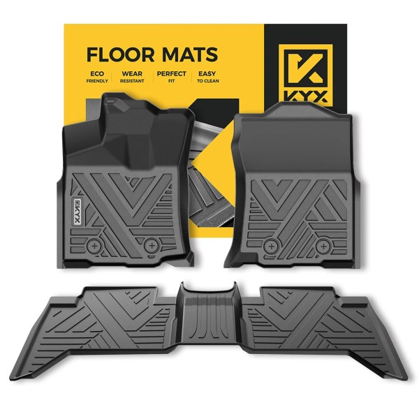 KYX Floor Mats Rubber Liners TPE All Weather For Toyota