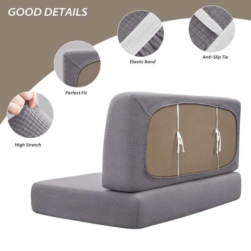 Gollense RV Dinette Cushion Covers Set of 2, Waterproof Stretch