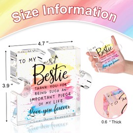 Bestie Gifts for Women Best Friend Present for Women Best Friend Birthday Gifts Bff Soul Sister Work Bestie Best Friend Ever Present Friendship Acrylic Puzzle Christmas Valentines Day Gifts Keepsake