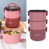 Thermal Lunch Box 2200ml Three Layer Detachable Compartment Design Portable