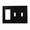 Leviton 3-Gang 2-Toggle 1-Decora/GFCI Device Combination Wallplate, Standard Size, 80745-E,