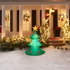 Gemmy Christmas Airblown Inflatable Tree, 4 ft Tall, Multi