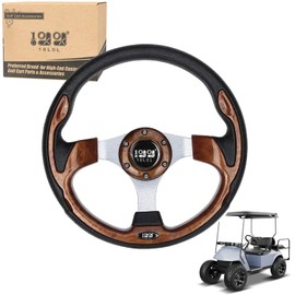 10L0L Universal 12.5 inch Golf Cart Steering Wheel for Yamaha G29 Drive, EZGO TXT RXV, Club Car DS Precedent and others
