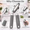Marshland Tin Opener UK - Stainless Steel Soft Handled Manual-Magnetic
