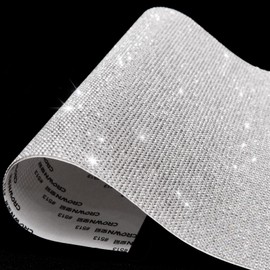 Bling Crystal Rhinestone Sheets Self Adhesive, Glitter Rhinestone Sheet for Car Craft Decoration, DIY Rhinestone Stickers, 9.4 x 7.9 Inch (Clear)