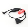 DRRI 12V Regulated D-Tap to Locking Right-Angle DC Cable for