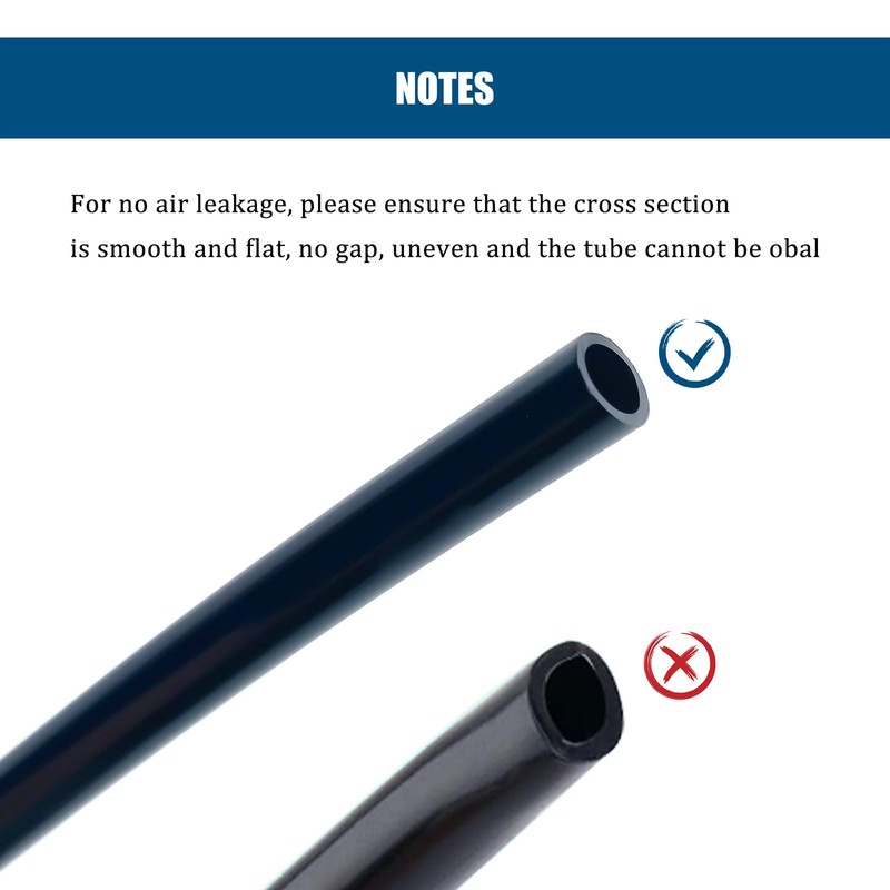 3/8" Black Nylon Air Line Tubing - 100 FT Air
