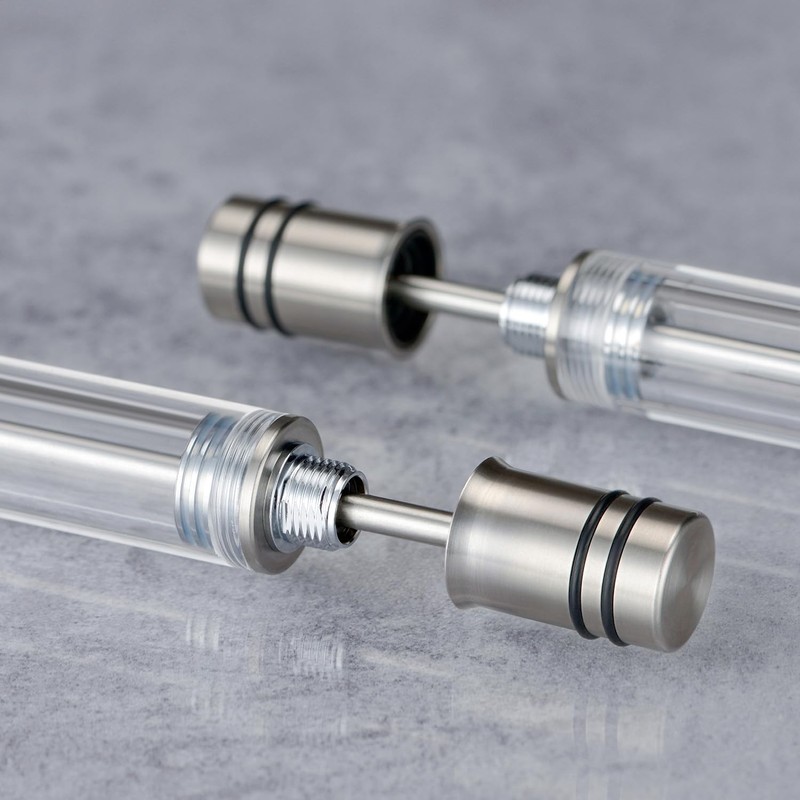 Asvine Vacuum Filling Fountain Pen Luxury Titanium Fine Point Pen