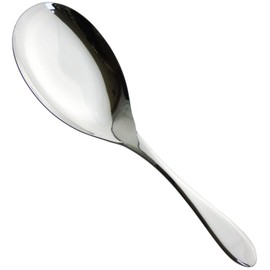 Nagao Tsubamesanjo Serving Spoon, 9.6 inches (24.5 cm), 18-8 Stainless Steel, Made in Japan