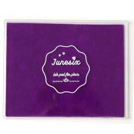 Large Ink Pads for Stamping, Washable Stamp Ink Pad for Rubber Stamps Hand and Footprints, Dog Pet Paw Print Ink Pad, Craft Partner DIY Color for Fabric Wood Paper Scrapbook (Purple)