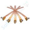 SatelliteSale Copper Coated Grounding Strap 12" Flexible and Adjustable Pack